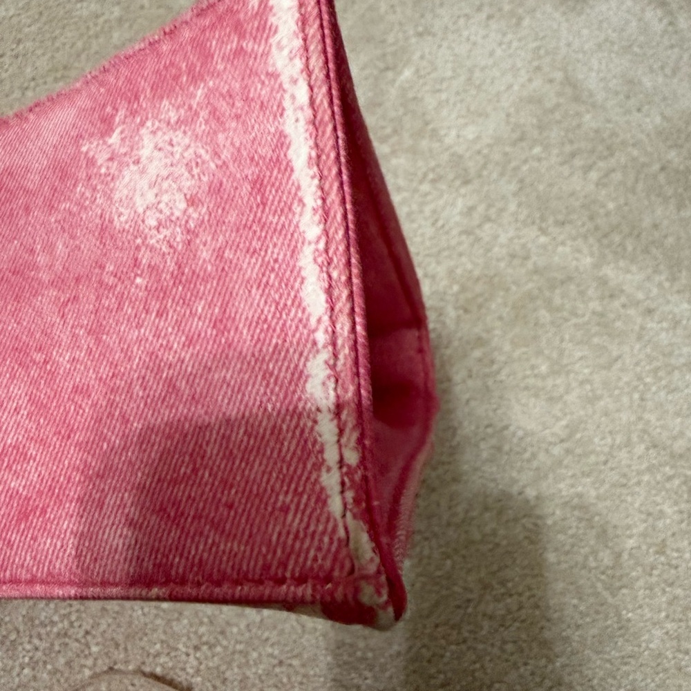 Balenciaga hourglass Distressed denim Pink small Bag - Picture 9 of 12